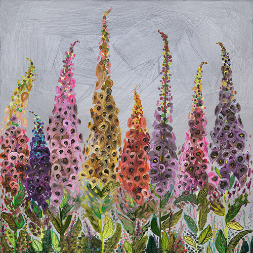 Foxgloves Stretched Canvas Wall Art