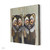 Pair Of Wolverines On Stripes Stretched Canvas Wall Art