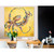 Octopus On Gold Stretched Canvas Wall Art
