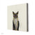 Siamese Cat On Cream Stretched Canvas Wall Art