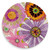 Purple Flower Burst Coaster