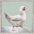 Rainy Day Parade Chicken Mini Framed Canvas