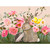 Springtime Friends - Hedgie And Bun Stretched Canvas Wall Art