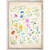 Wildflower Chart Mini Framed Canvas