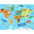 Animals Around The World Stretched Canvas Wall Art