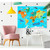 Animals Around The World Stretched Canvas Wall Art