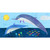 Sunshine Dolphin Dive Stretched Canvas Wall Art