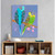 Parakeet Pair Stretched Canvas Wall Art