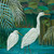 Wandering Egrets Stretched Canvas Wall Art