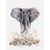 Adult Elephant Portrait Stretched Canvas Wall Art