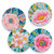 Blooming Flower Garden - Set of 4 Coaster Set