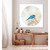 Avian Spotlight - Bluebird In The Snow Stretched Canvas Wall Art