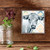 Aztec Black And White Cow Mini Framed Canvas