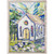 Church Abstract Blue Skies Mini Framed Canvas