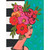 Floral Figures - Stripes & Dots Stretched Canvas Wall Art