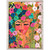 Floral Faces - Yellow and Pink Mini Framed Canvas