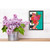 Floral Figures - Stripes & Dots Mini Framed Canvas