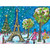 Holiday - Parisian Tree Lighting Stretched Canvas Wall Art