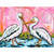 Pelicans At Golden Hour Stretched Canvas Wall Art