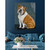 Bulldog - Brown & White Stretched Canvas Wall Art