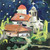 Holiday - Church At Night Stretched Canvas Wall Art