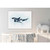 Mom And Baby Orcas Stretched Canvas Wall Art