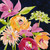 Navy Flowers II Stretched Canvas Wall Art