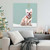 Holiday - Festive Cream Frenchie Stretched Canvas Wall Art