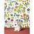 Bunny On Floral Pattern Stretched Canvas Wall Art