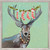 Holiday - Wondrous Deer With Stockings Mini Framed Canvas