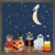 Halloween Cats Mini Framed Canvas