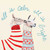 Holiday - Fair Isle Llamas Stretched Canvas Wall Art
