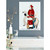 Holiday - Christmas Santa With List Stretched Canvas Wall Art
