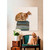 Cat On Books 1 Stretched Canvas Wall Art