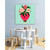 Blooming Heart Stretched Canvas Wall Art