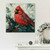 Cheers Cardinal Stretched Canvas Wall Art