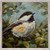 Chickadee In Bush Mini Framed Canvas