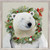 Holiday - Winter Polar Bear Wreath Mini Framed Canvas