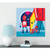 Infinity Robots - Red Robot & Dog Stretched Canvas Wall Art