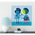 Infinity Robots - Blue Robots Stretched Canvas Wall Art