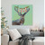 Holiday - Wondrous Deer With Stockings Stretched Canvas Wall Art