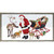 Holiday - Santa With Sleigh Embellished Mini Framed Canvas