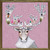 Holiday - Gingerbread Caribou Embellished Mini Framed Canvas