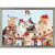 Holiday - Festive Cat Bunch Embellished Mini Framed Canvas