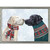 Holiday - Kissing Pups Embellished Mini Framed Canvas