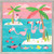 Flamingo Island Mini Framed Canvas