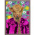 Furry Fashionistas - Fabulous Cow In Pink Coat Mini Framed Canvas