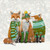 Holiday - Santa Claws Fox Trio Stretched Canvas Wall Art