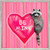 Valentine Raccoon Mini Framed Canvas