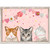 Valentine Cat Trio Mini Framed Canvas